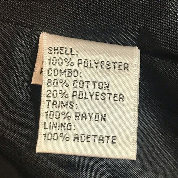 Carmen Marc Valvo Black Lace & Polka Dot Woven Black Tie Dress Old Money Sz 14 - Picture 5 of 6